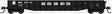 52'6" 15-Panel Mill Gondola - Medium Dented Sides - Ready to Run -- Norfolk & Western #275195 (black, white, Hamburger Logo)
