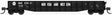 52'6" 15-Panel Mill Gondola - Heavily Dented Sides - Ready to Run -- Norfolk & Western #275221 (black, white, Hamburger Logo)