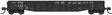 52'6" 15-Panel Mill Gondola - Lightly Dented Sides - Ready to Run -- Pere Marquette #18932 (black, white)
