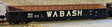 52'6" 15-Panel Mill Gondola - Medium Dented Sides - Ready to Run -- Wabash # 12720 (black, white)
