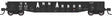 52'6" 15-Panel Mill Gondola - Lightly Dented Sides - Ready to Run -- Ann Arbor #2029 (black, white, Large Lettering)