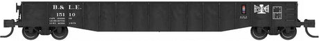 52'6" 15-Panel Mill Gondola - Lightly Dented Sides - Ready to Run -- Bessemer & Lake Erie #15125 (black)