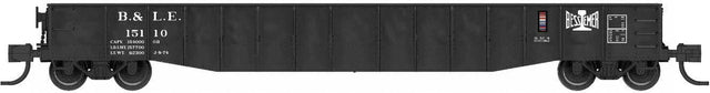 52'6" 15-Panel Mill Gondola - Lightly Dented Sides - Ready to Run -- Bessemer & Lake Erie #15125 (black)