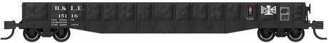 52'6" 15-Panel Mill Gondola - Medium Dented Sides - Ready to Run -- Bessemer & Lake Erie #15179 (black)