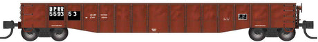 52'6" 15-Panel Mill Gondola - Lightly Dented Sides - Ready to Run -- Buffalo & Pittsburgh BPRR #559353 (Patched, Boxcar Red)