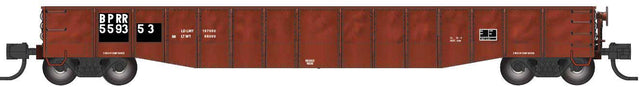 52'6" 15-Panel Mill Gondola - Lightly Dented Sides - Ready to Run -- Buffalo & Pittsburgh BPRR #559353 (Patched, Boxcar Red)