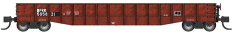 52'6" 15-Panel Mill Gondola - Medium Dented Sides - Ready to Run -- Buffalo & Pittsburgh BPRR #565821 (Patched, Boxcar Red)