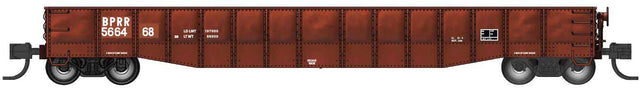52'6" 15-Panel Mill Gondola - Heavily Dented Sides - Ready to Run -- Buffalo & Pittsburgh BPRR #566468 (Patched, Boxcar Red)