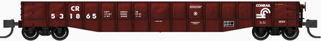 52'6" 15-Panel Mill Gondola - Heavily Dented Sides - Ready to Run -- Conrail #531868 (1983, Boxcar Red)