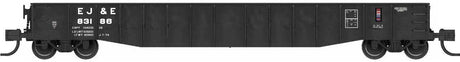 52'6" 15-Panel Mill Gondola - Lightly Dented Sides - Ready to Run -- Elgin Joliet & Eastern #83186 (black)