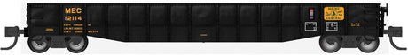 52'6" 15-Panel Mill Gondola - Heavily Dented Sides - Ready to Run -- Maine Central #12114 (black, Harvest Gold)