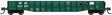 52'6" 15-Panel Mill Gondola - Heavily Dented Sides - Ready to Run -- Penn Central #537905 (Jade Green, white)