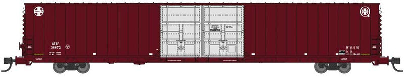 Pullman-Standard 86' Auto Parts Double Door Boxcar - Ready to Run -- Santa Fe 36706 (Early 1990s, Boxcar Red, Quality Logo)