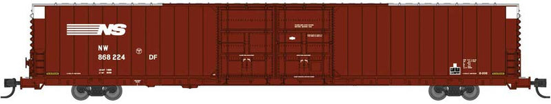 Pullman-Standard 86' Auto Parts Double Door Boxcar - Ready to Run -- Norfolk Southern NW 868323 (Boxcar Red, Medium Logo)