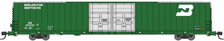 Pullman-Standard 86' Auto Parts Double-Door Boxcar - Ready to Run -- Burlington Northern #395081 (Cascade Green, white)