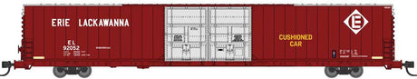 Pullman-Standard 86' Auto Parts Double-Door Boxcar - Ready to Run -- Erie Lackawanna #92094 (Post-1967, Boxcar Red, silver, white)