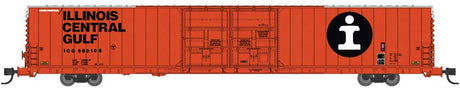 Pullman-Standard 86' Auto Parts Double-Door Boxcar - Ready to Run -- Illinois Central Gulf #680124 (orange, black, white)