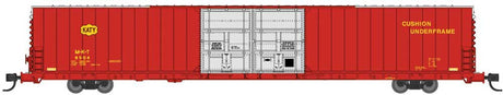 Pullman-Standard 86' Auto Parts Double-Door Boxcar - Ready to Run -- Missouri-Kansas-Texas #8500 (red, silver, yellow, Katy Logo)