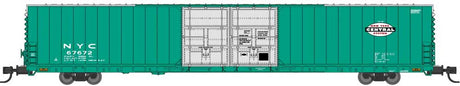 Pullman-Standard 86' Auto Parts Double-Door Boxcar - Ready to Run -- New York Central #67649 (Jade Green, silver, Small Cigar Band Logo)