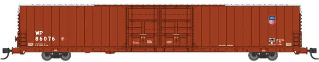 Pullman-Standard 86' Auto Parts Double-Door Boxcar - Ready to Run -- Union Pacific WP #86076 (1980s Boxcar Red, white, small UP shield)