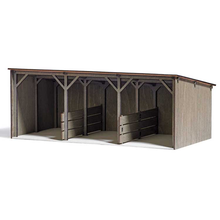 Wood Shelter -- Kit - 9-9/16 x 5 x 3-9/16"  24.3 x 12.8 x 9.1cm