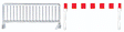 Crowd Control Barrier Set -- pkg(20)