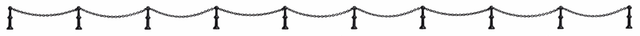 Real Metal Chain Fence w/Stanchions -- 5/8 x 11-13/16"  1.6 x 30cm