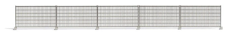 Wire Construction Fence - Kit -- 5 Sections, Each: 1-9/16  4cm x 7/8"  2.3cm-2
