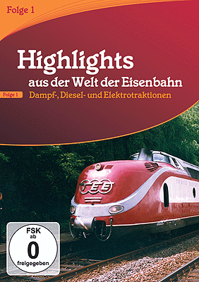 DVD Highlights from the World of Railways European Trains 1970s and 1980s -- Steam, Diesel & Electric Traction 55 Minutes