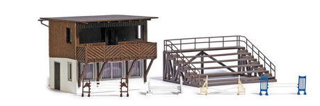 Horse Riding Arena Set with Details -- Kit - Viewing Stand with Bleachers-2