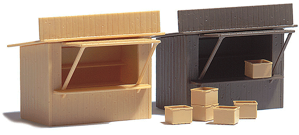 2 Stands/Market Stalls w/Crates -- Kit