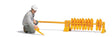 Era III-IV Railway Worker with Track Skates - Action Set -- Figure, Skate Rack w/Skates-1