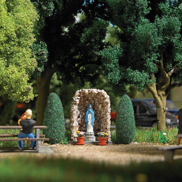 Lourdes Grotto w/Virgin Mary Statue -- Kit - 13/16 x 1/2 x 13/16"  2 x 1.2 x 2.1cm-1