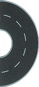 Streets/Roadway - Curve -- 7-5/8"  19cm