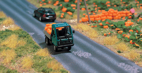 Asphalt Street w/Potholes -- 2-5/8 x 39"  6.6cm x 1m
