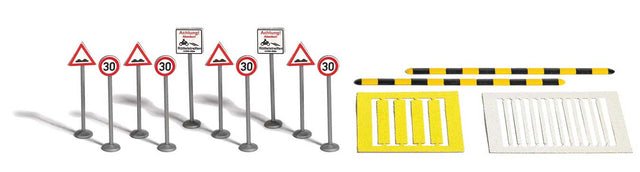 "Sleeping Policeman" Speed Bumps with Signs-1