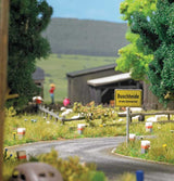 Traffic Control Markers and Roadway Section -- 10 Stones and 1 Self-Adhesive Asphalt Road 2-3/16 x 19-11/16"  5.5 x 50cm-2