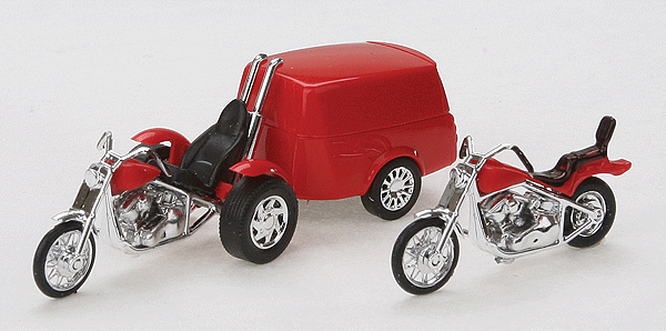 Motorcycle -- Trike w/Trailer & Motorcycle-1