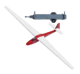Glider with Trailer -- White, Red-3