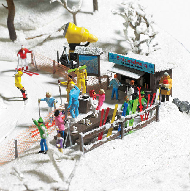 Ski Slope Party Scene