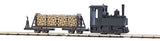 Freight Starter Set w/Decauville Typ 3 0-4-0T - 3V Battery Powered - Feldbahn -- Steam Loco w/Log Car, 14-3/4 x 10-7/16" Track Oval, 3V Battery Controller-2