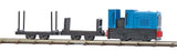 Industrial Train Starter Set - Feldbahn -- Gmeinder 15/18 PS, 2 Cars, Track Oval, Battery Controller-3