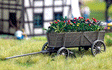 Wooden Cart w/Flowers - Kit