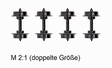 Metal Wheelsets - Feldbahn -- pkg(4)