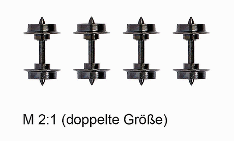 Metal Wheelsets - Feldbahn -- pkg(4)