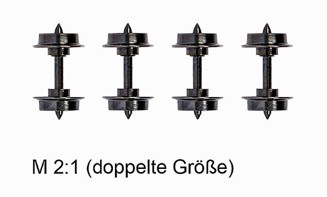 Metal Wheelsets - Feldbahn -- pkg(4)