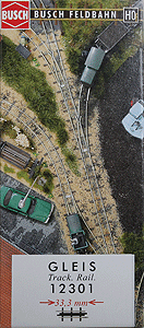 Feldbahn HOf 6.5mm (Z) Gauge Industrial Track -- Straight 1-5/16"  3.3cm