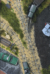 Feldbahn HOf 6.5mm (Z) Gauge Industrial Track -- Straight 5-1/4"  13.3cm pkg(2)-1