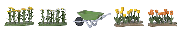 Tulips & Oxeye Daisies w/Wheelbarrow - Kit