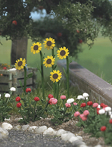 Sunflowers & Roses w/Water Pump/Trough - Kit